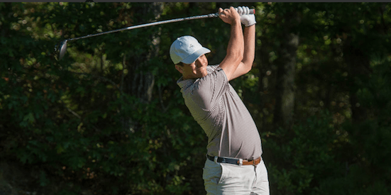 First round leader Tommy Parker had never seen the course before Monday <br>(MGA Photo)
