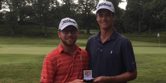 Jackson Lang (L) and Andrew O'Leary (R) share medalist honors <br>(MGA Photo)