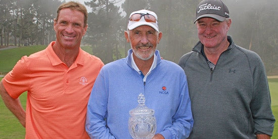 Jim Knoll with Robert Funk (L) and Scott Anderson (R) (NCGA photo)