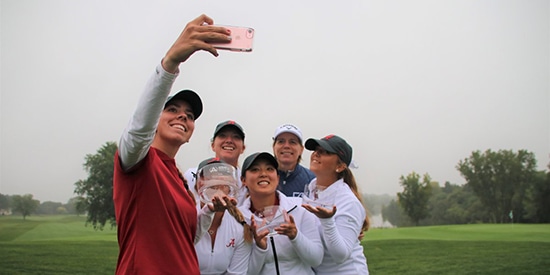 Alabama after winning the Annika Invitational (Annika Foundation/Twitter photo)