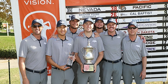 Nevada's winning team (Nevada Athletics photo)