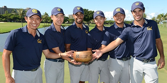 Cal's winning team (Cal Athletics photo)