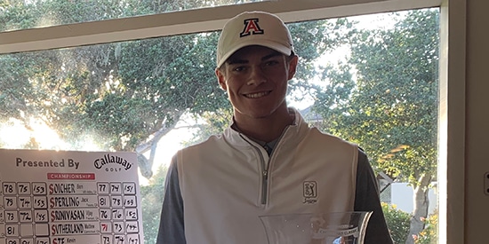 Chase Sienkiewicz after his Christmas Classic win (AGC photo)