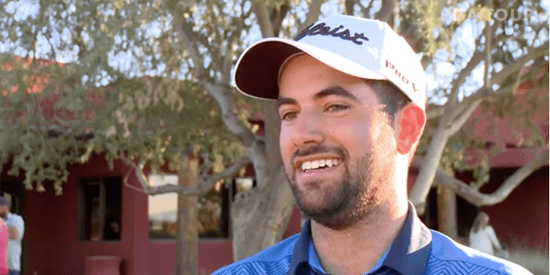 Cody Blick in an interview with the Web.com Tour (PGA Tour image)