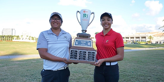 Matheus jung Park & Emilie Ricaud (First Tee Miami/Twitter photo)