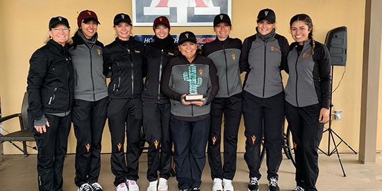 Arizona State's winning team (ASU Athletics/Twitter photo)