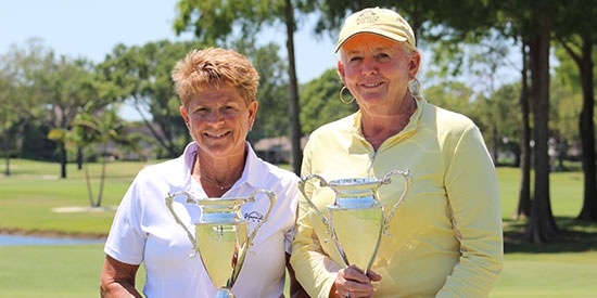 Lisa Schlesinger and Super Senior winner Janice Wilson (FSGA photo)