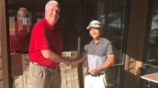 Jimin Yoo is all smiles after the win (Phoenix City photo)