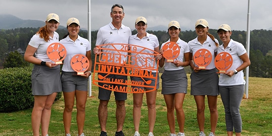 Vanderbilt's winning team (Clemson Athletics photo)