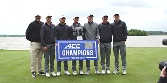 Georgia Tech's ACC-winning squad (Mike Stamus/Georgia Tech Athletics)
