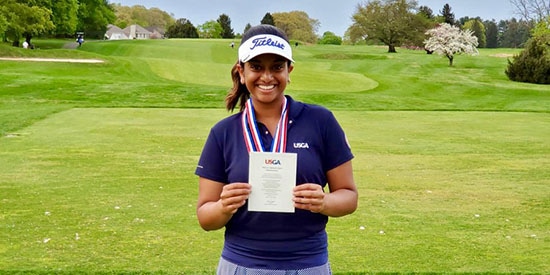 Megha Ganne (NJSGA/Twitter photo)