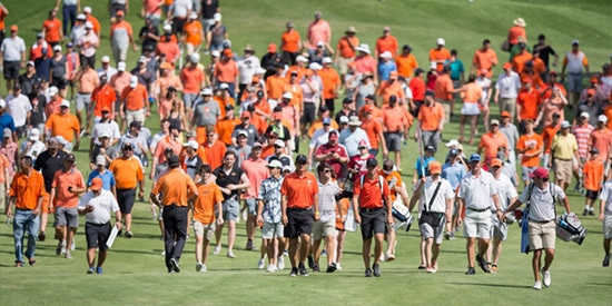 The orange army at the NCAA finals (OSU Athletics photo)