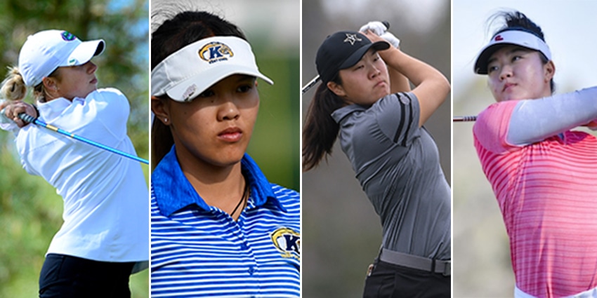Sierra Brooks (Florida), Pimnipa Panthong (Kent State), Auston Kim (Vanderbilt), Jennifer Chang (USC)
