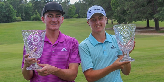 Jonathan Griz and Nick Dunlap (CGA/Twitter photo)