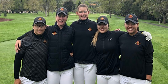 Iowa State's women's team (Iowa State Athletic Communications photo)