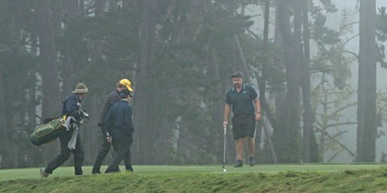 It was a foggy round at Poppy Hills on Saturday (NCGA photo)