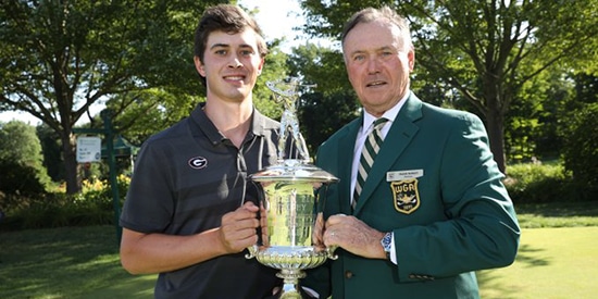 Stroke-play medalist Davis Thompson (Charles Cherney/Western Golf Association)