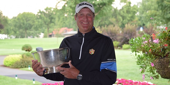 Knapp defends Pennsylvania Senior title in rain-shortened event