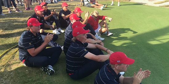 The American team at Royal Melbourne GC (Adam Schupak/Golfweek photo)