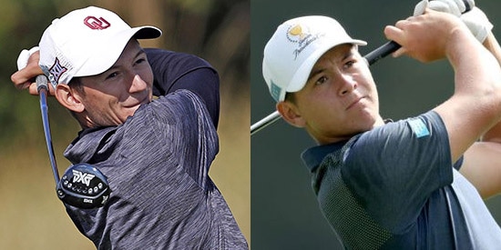 Garett Reband and Karl Vilips (OU and Jr Presidents Cup photos)