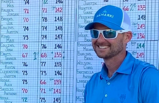 Tanner Davis won a sudden-death playoff for the title