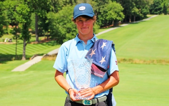 David Ford won more than a trophy at the AJGA Invitational (AJGA photo)