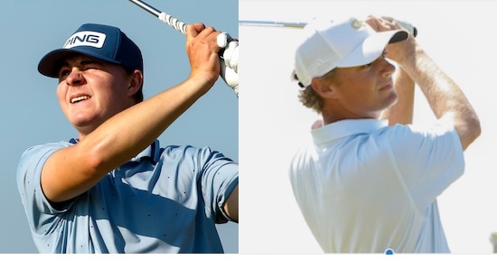 Ollie Osborne (left) will play Tyler Strafaci for the title on Sunday