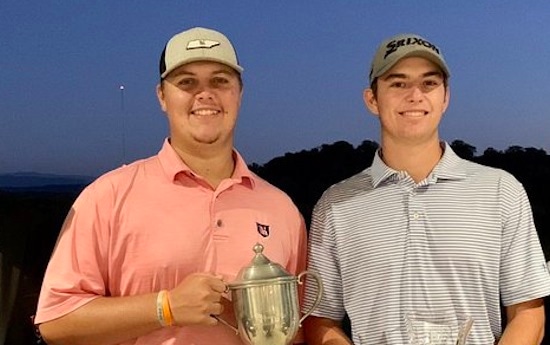 Holston Hills Co-Champs Jake Mynatt (left) and Cooper Collins