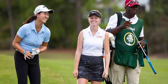 U.S. Amateur champ Rose Zhang (left) and Kaitlyn Papp (USGA photo)