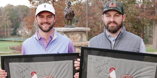 Jordan Sease (L) and Kyle Bearden (Chanticleer Invitational photo)