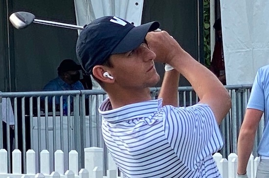 Team USA First Alternate Mac Meissner (practicing while listening to some classic rock)<br> will see action this morning