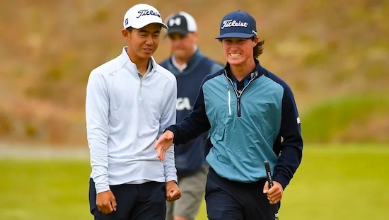 Medalists Kelly Chinn (left) and David Ford (USGA photo)