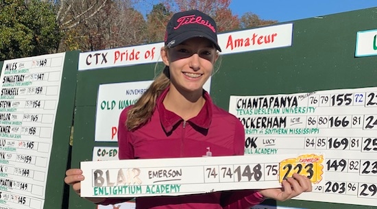 Emerson Blair won her second straight Pride of the South Amateur
