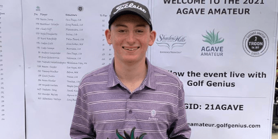 2021 Agave Amateur champion Ryan Voois