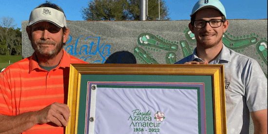 Cody Carroll (right) wins Florida Azalea (Photo: Palatka CC)