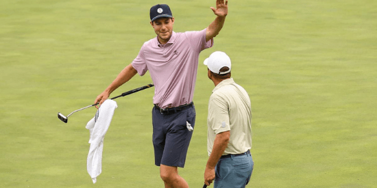 Wake Forest alums Davis Womble (left) and Chad Wilfong. (USGA/James Gilbert)