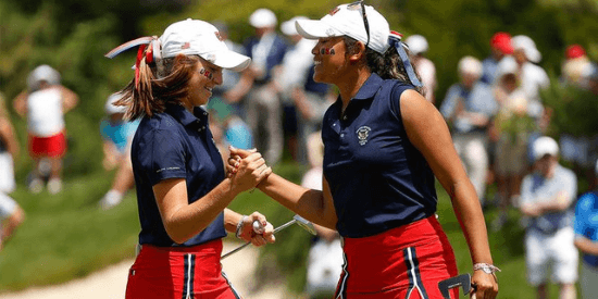 Rachel Kuehn (left) and Amari Avery. (USGA/Chris Keane)
