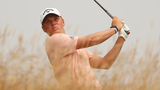 Caleb Surratt playing the U.S. Junior final at Bandon Dunes (USGA)