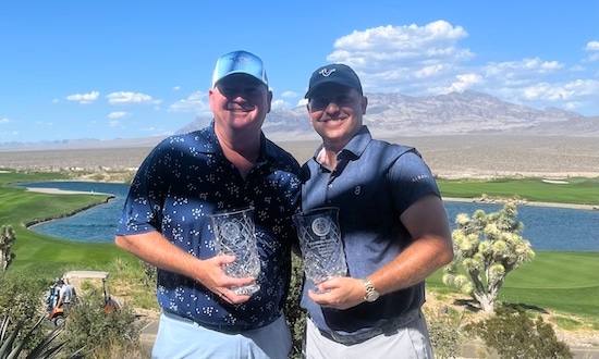 Mid-Am champs Kevin Marsh (left) and Tripp Kuehne