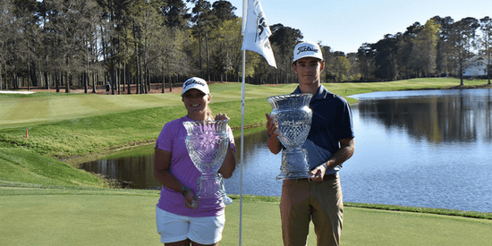 Ryleigh Knaub (L) and Jackson Koivun