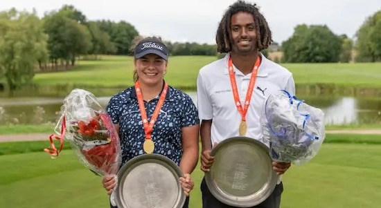 Emma Bunch and Adam Sondergaard (Golf DK Photo)