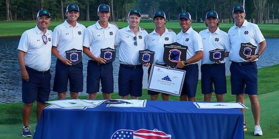 Notre Dame Men's Golf Team (Notre Dame Athletics Photo)