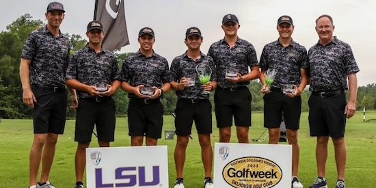LSU Men's Golf Team (LSU Athletics Photo)