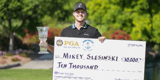Michael Slesinski beats Jack Rahon for the title (Photo - SCPGA)