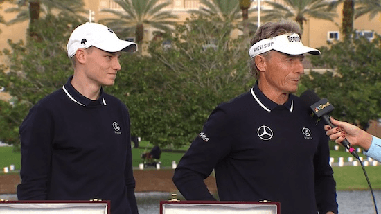 Jason and Bernhard Langer (PGA Tour Photo)