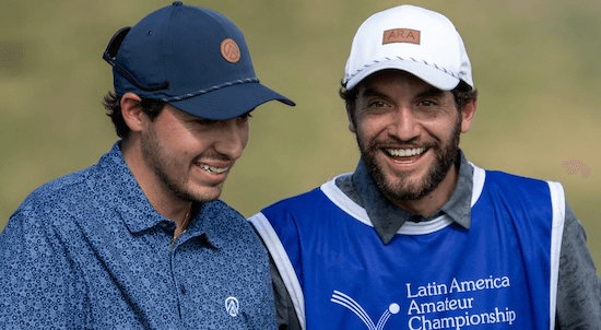 Santiago De La Fuente and his caddie (Latin America Amateur Photo)