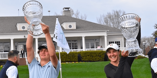 Ethan Paschal and Vanessa Borovilos (Dustin Johnson World Junior Photo)