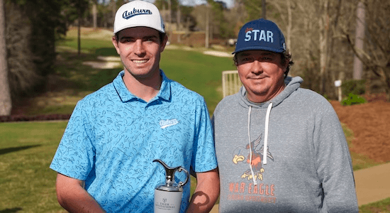 J.M. Butler with Jason Dufner (Auburn Athletics Photo)