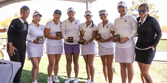 Northwestern Women's golf team (Northwestern Athletics Photo)