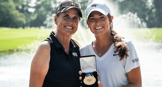 Brenda (left) and Rachel Kuehn (Wake Forest Athletics Photo)